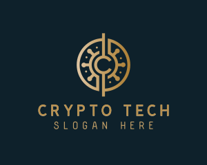 Digital Cryptocurrency Bank logo design