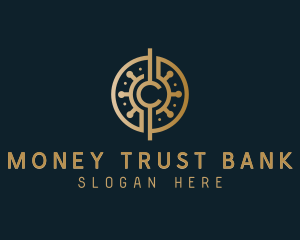 Digital Cryptocurrency Bank logo design