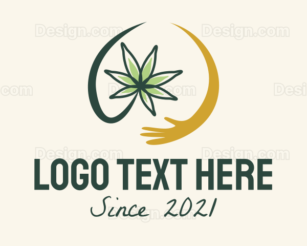 Natural Cannabis Hand Logo