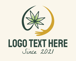 Natural Cannabis Hand logo
