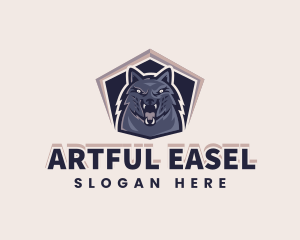 Angry Wolf Gaming Avatar logo design