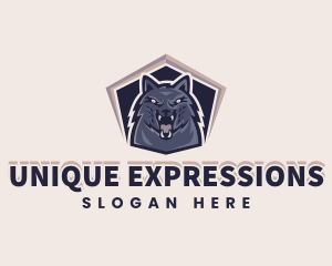 Angry Wolf Gaming Avatar logo design