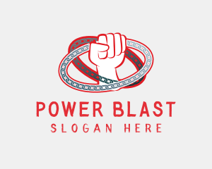 Red Rebel Power logo design