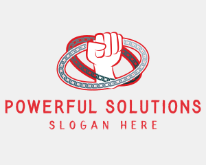 Red Rebel Power logo design