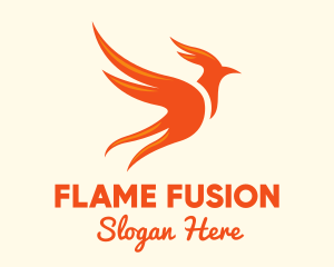 Legendary Fiery Phoenix logo