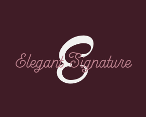 Feminine Signature Business logo design