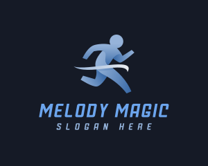 Athlete Marathon Runner Logo