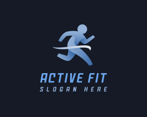 Athlete Marathon Runner logo