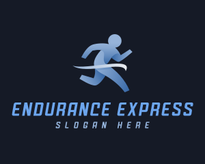 Athlete Marathon Runner logo design