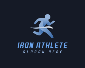 Athlete Marathon Runner logo design