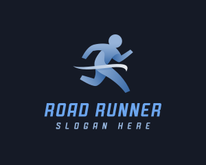 Athlete Marathon Runner logo design