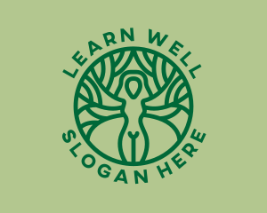 Nature Wellness Woman logo design