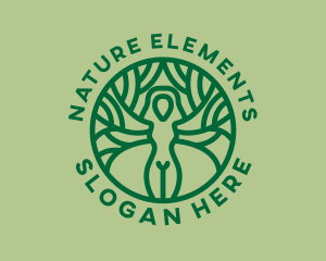 Nature Wellness Woman logo design