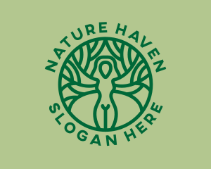 Nature Wellness Woman logo design