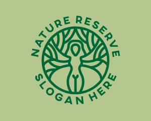 Nature Wellness Woman logo design