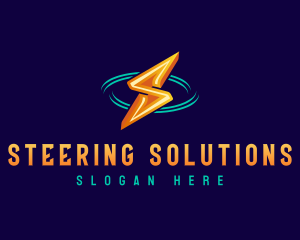 Lightning Bolt Letter S logo design