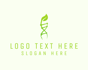 Organic DNA Strand  Logo