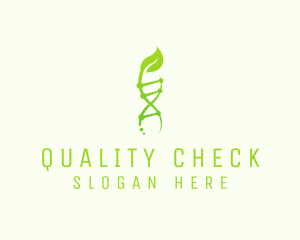 Organic DNA Strand  logo design