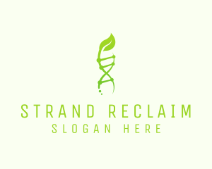 Organic DNA Strand  logo design