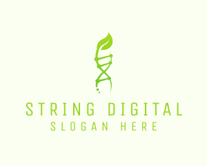 Organic DNA Strand  logo design