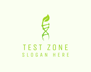 Organic DNA Strand  logo design