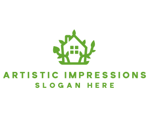 Eco Plant Home logo design