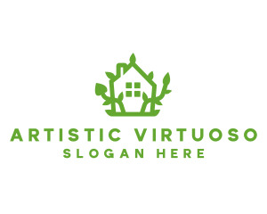 Eco Plant Home logo design