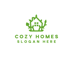 Eco Plant Home logo design