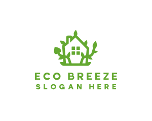 Eco Plant Home logo design