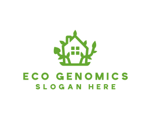 Eco Plant Home logo design