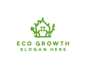 Eco Plant Home logo design