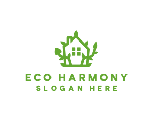 Eco Plant Home logo design