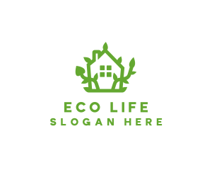 Eco Plant Home logo design