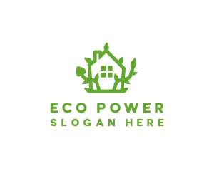 Eco Plant Home logo design