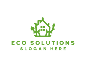 Eco Plant Home logo design