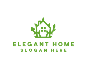 Eco Plant Home logo design