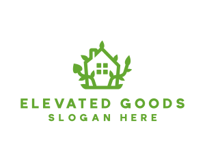 Eco Plant Home logo design