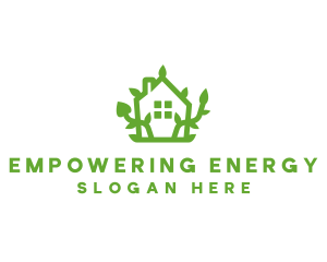 Eco Plant Home logo design