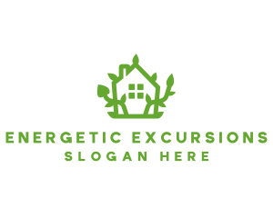 Eco Plant Home logo design