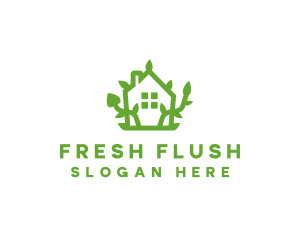 Eco Plant Home logo design