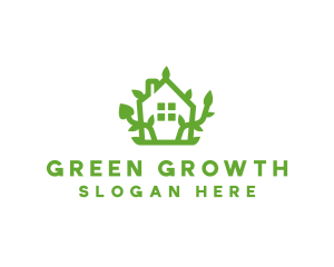 Eco Plant Home logo design