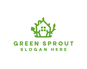 Eco Plant Home logo design