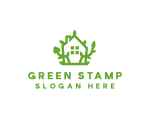 Eco Plant Home logo design