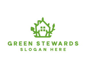 Eco Plant Home logo design