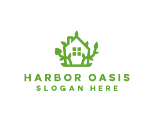 Eco Plant Home logo design