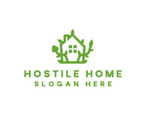 Eco Plant Home logo design