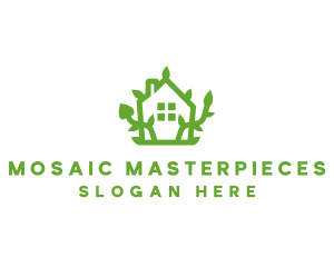 Eco Plant Home logo design