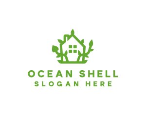 Eco Plant Home logo design