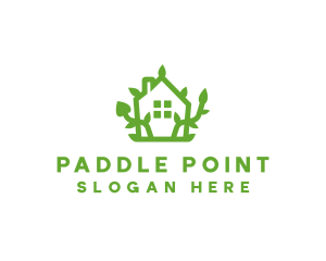 Eco Plant Home logo design