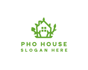 Eco Plant Home logo design